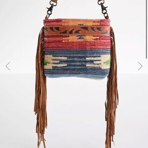 Aztec fringe purse